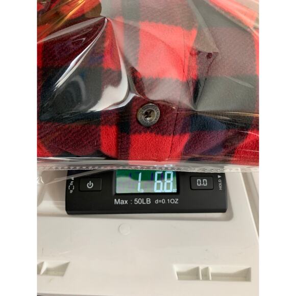 Legendary Whitetails Fleece Flannel Plaid Shirt Mens 3XL Red Tan Black Button Up - Picture 15 of 15